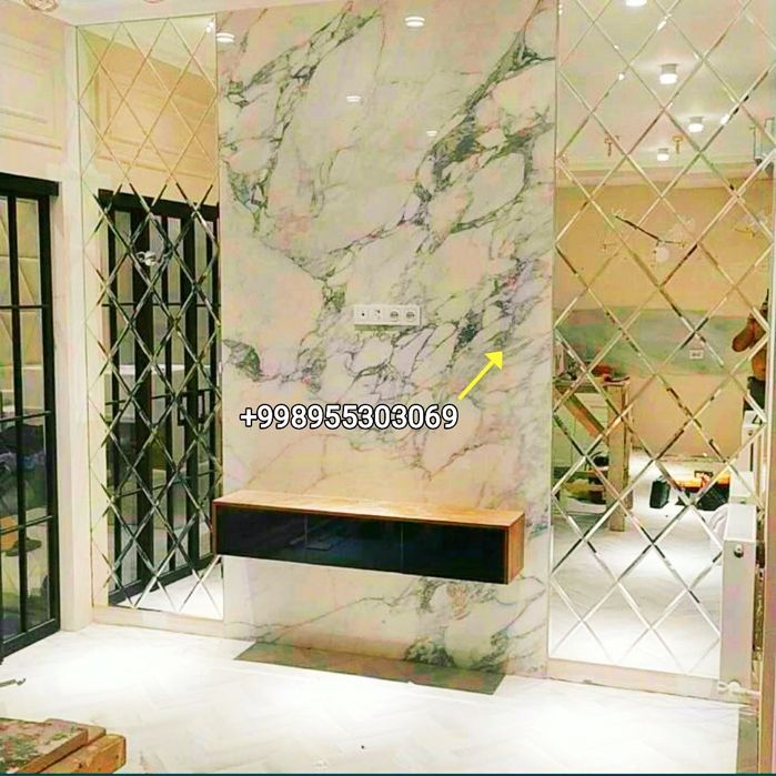 Rombik oynalar dushivoykabinalar va natyajnoy patalok 200000 sumdan