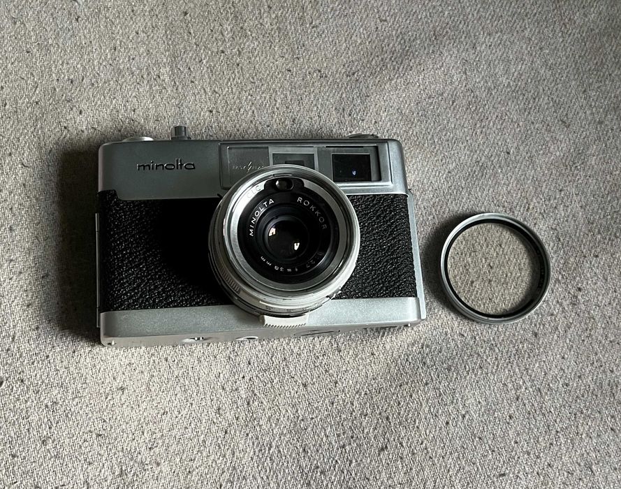 Aparat foto Minolta AL-F funcțional 35mm obiectiv Rokkor 38mm f/2.7