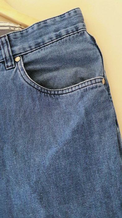 Светлосини мъжки дънки Hugo Boss W33 L34 (размер M/L) 100% памук, без забележки