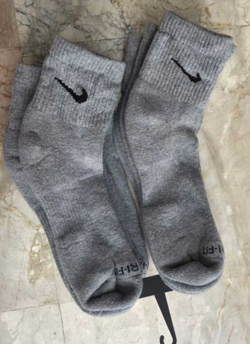 Nike Everyday Cotton  мъжки сиви чорапи от Сащ