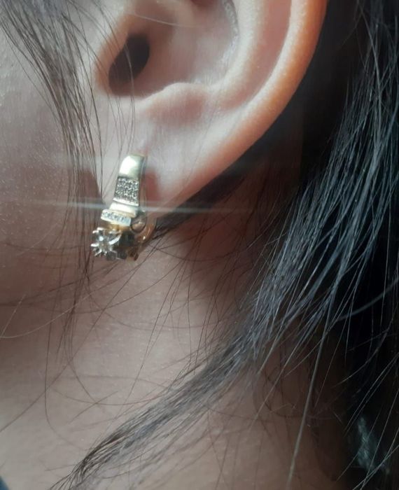 Бриллиант комплект 750 проба общ вес 13.15