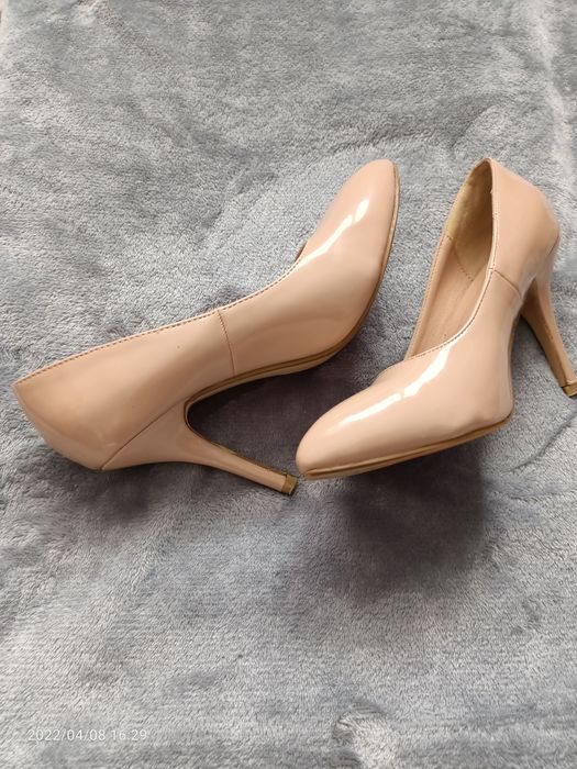 Pantofi stiletto nude, marimea 36