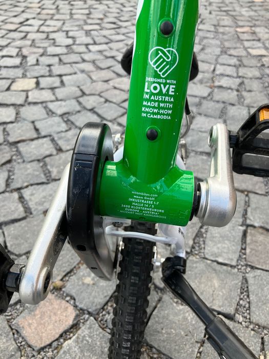 Bicicleta copii woom 2 verde