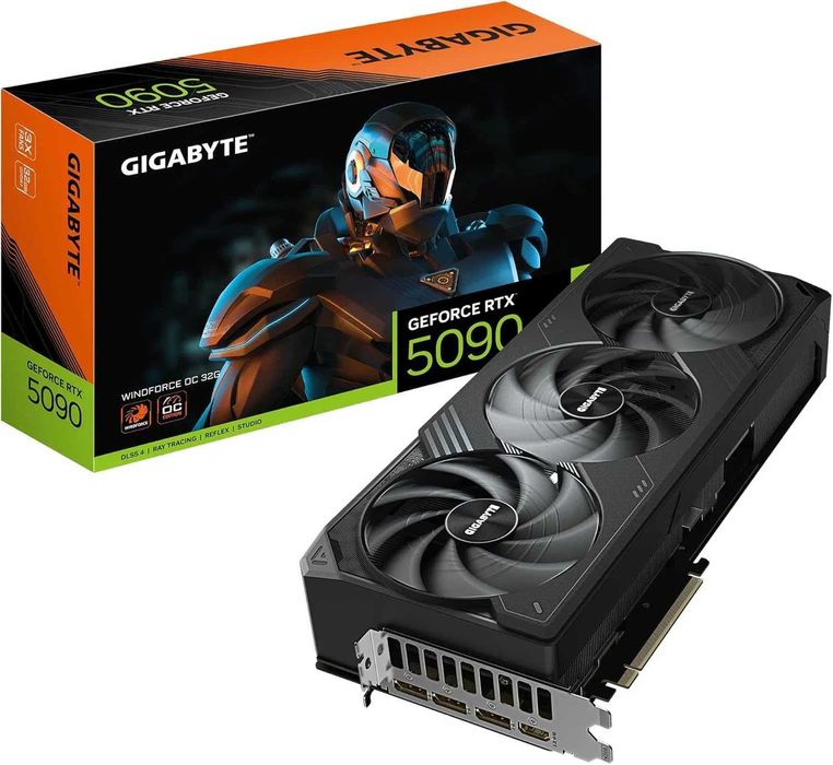 Видеокарта GIGABYTE GeForce RTX 5090 WINDFORCE oc