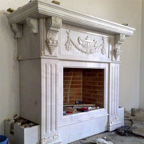 Камины из натурального камня