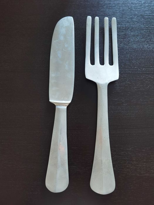 Нож и вилица рекламни от алуминий 60 см дълги