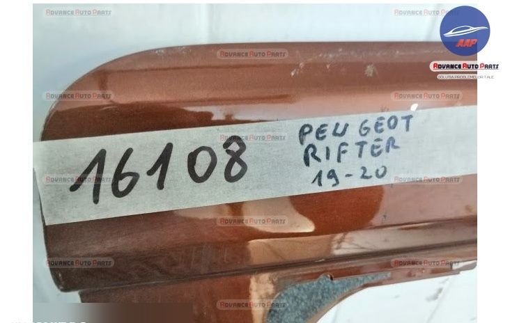 Плъзгаща се дясна врата, оригинална за Пежо Рифтер / Peugeot Rifter Пл