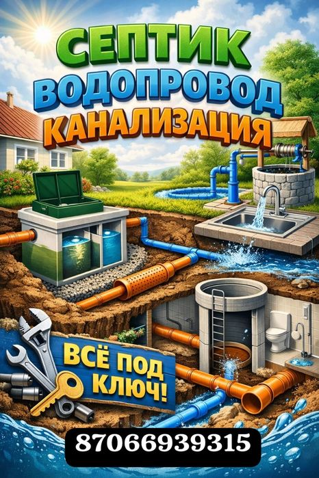 Септик под ключ, канализация