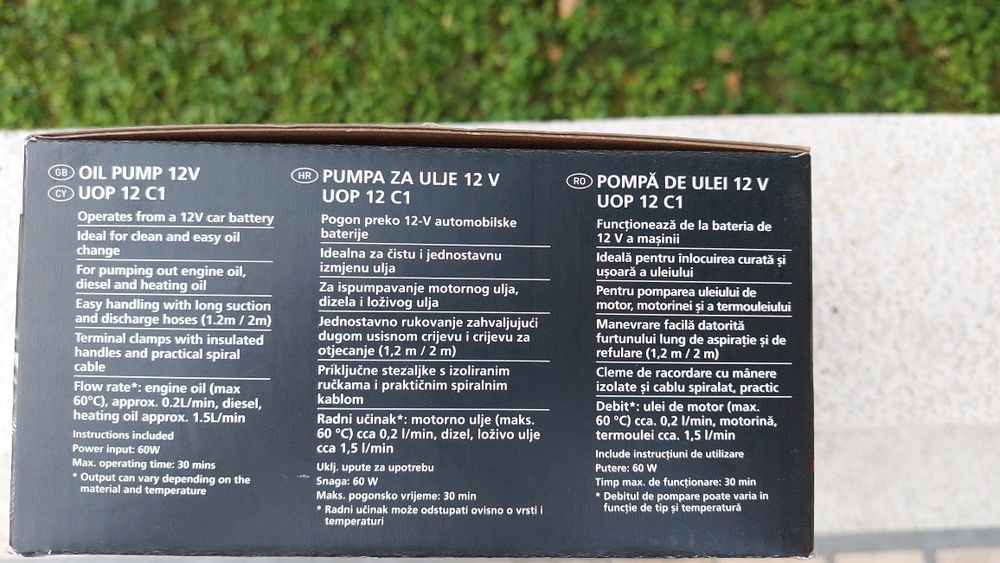 Pompa pentru schimbat ulei pe 12v Ultimate Speed nefolosita sigilata