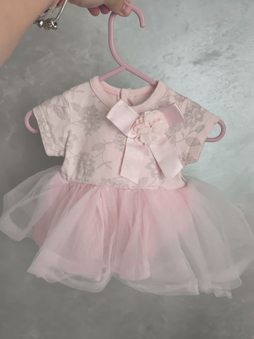 Розова рокля Bebetto (3-6м)