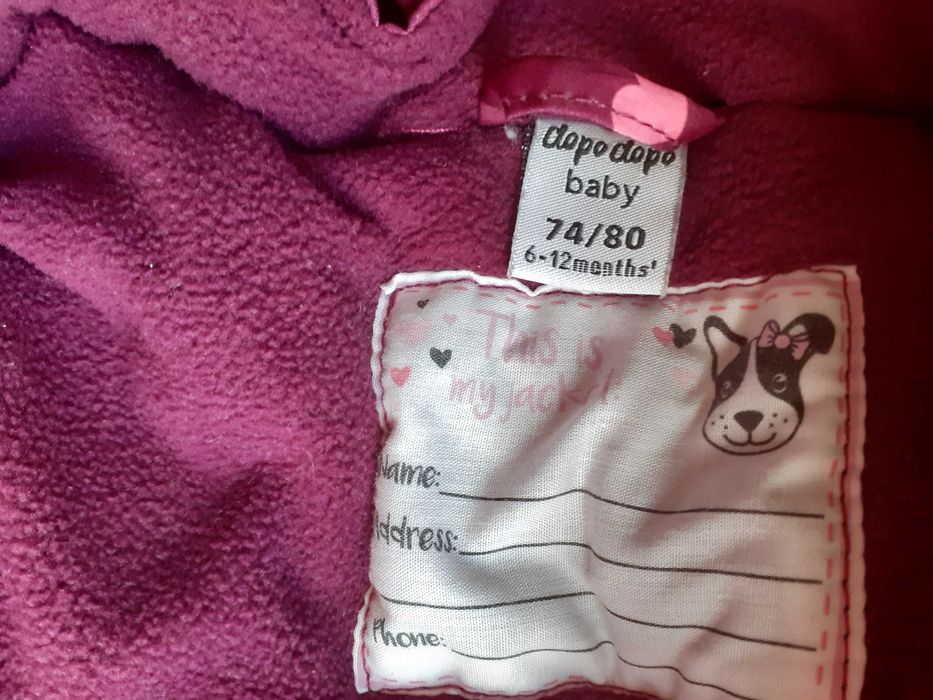 Overall captusit DOPODOPO pentru bebe 72-80,  74-80, in stare impecabi
