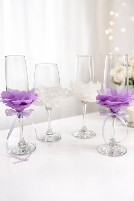 Чаши и комплекти за сватба, кръщене, кумове, кръстници, младоженци