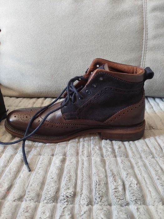 Ботинки мужские  зимние  BATA  кожа