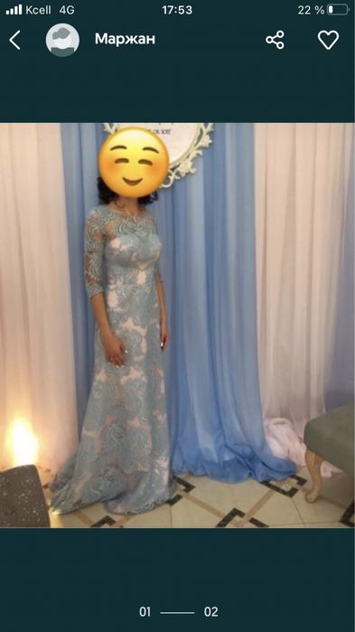 Вечернее платье кружевное