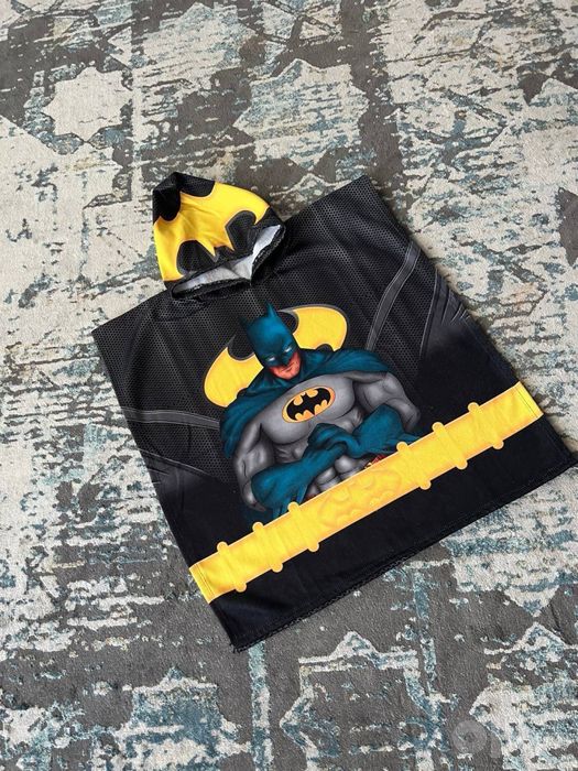 Детское полотенце-пончо sochiq poncho Spiderman Superman Hulk Batman