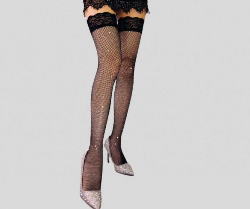 Дълги чорапи с камъни