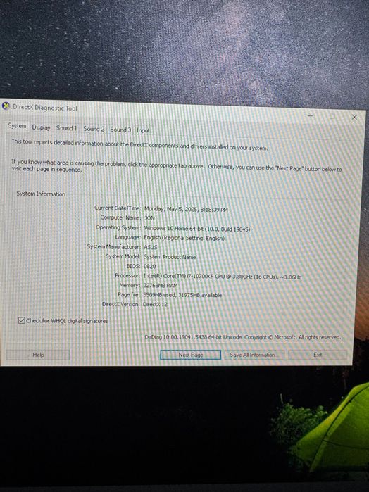 Unitate PC i7 RTX 3060