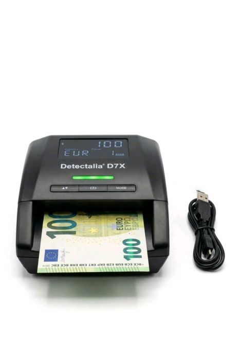 Detectalia D7X детектор за разпознаване на фалшиви банкноти,пари