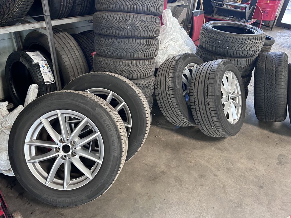 Jante bmw 18+anvelope conti vara 255/55/r18 DOT 2024 (bmw x5,x3,x6,x4)