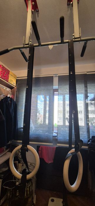 Bara tracțiune FUNFIT pt tavan si inele gimnastica GO4FIT