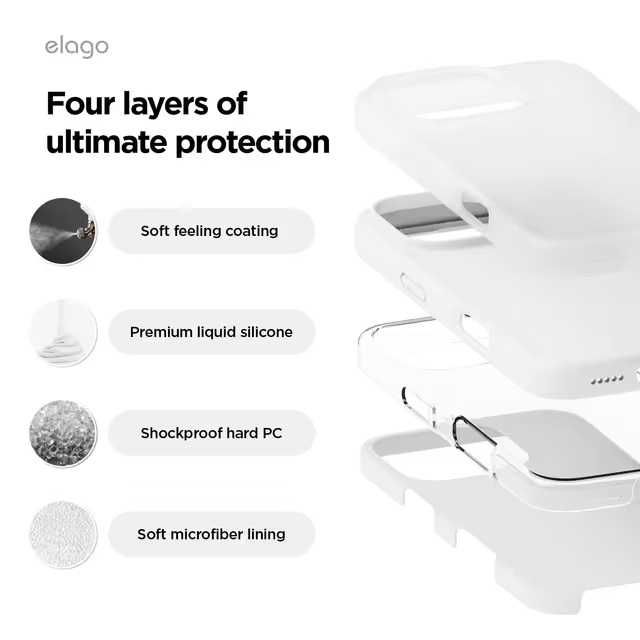 Husă iPhone 16 Pro Antişoc 6.3" – Albă