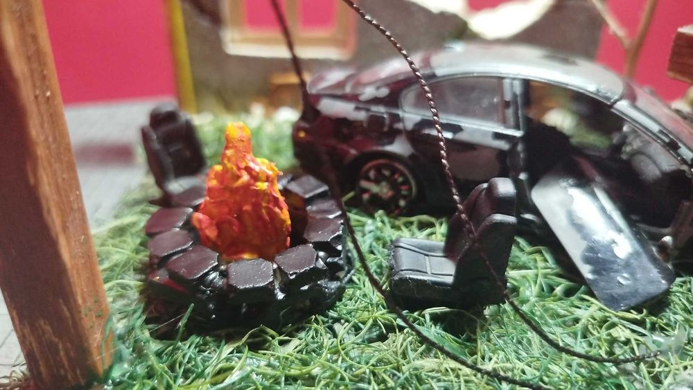 Диорама посвящена войне