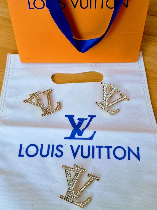 Broșe Louis Vuitton/strass/otel inoxidabil