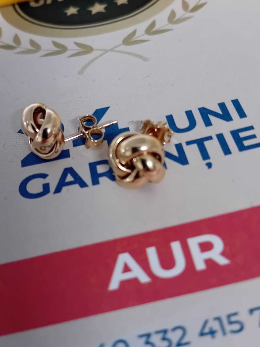 Cercei aur 14k [Tomesti-b:33267]-Garantie 2 ani!