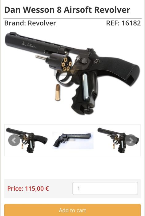 Dan Wesson 8 Airsoft Revolver