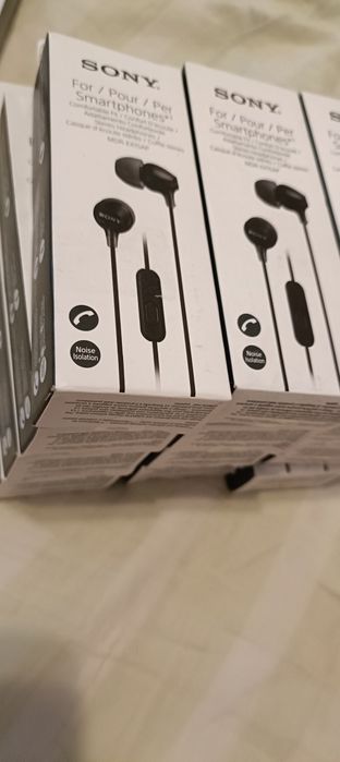 Casti In-Ear Sony MDR-EX15APB cu fir Microfon Negru