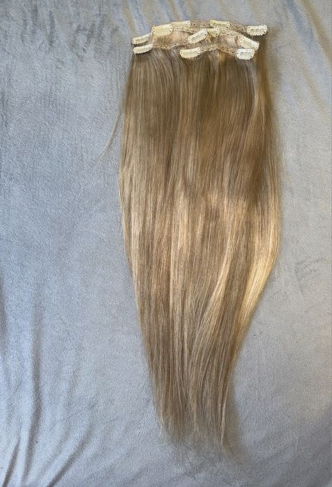 Extensii clip on par natural russian hair