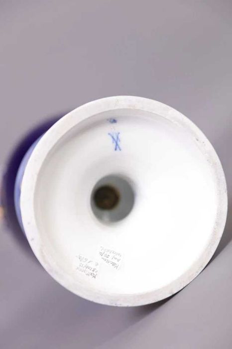 Meissen Майсен голяма кобалтово синя ваза 39см 1во качество 1930г.