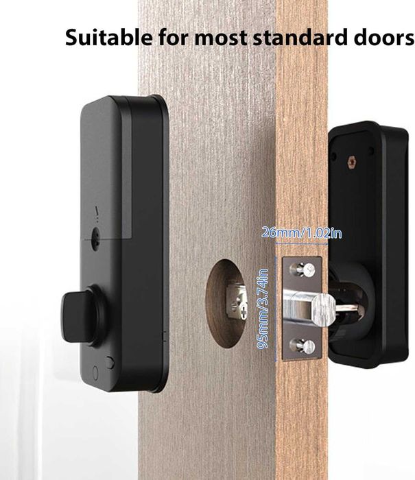 Splenssy Smart Lock WiFi сензорен екран с 5 метода за отключване