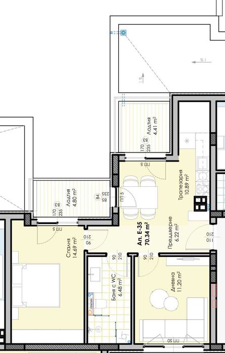 Продава се Тристаен апартамент в Пловдив, Кършияка - 82 кв.м за 500 €/кв.м - Снимка #1