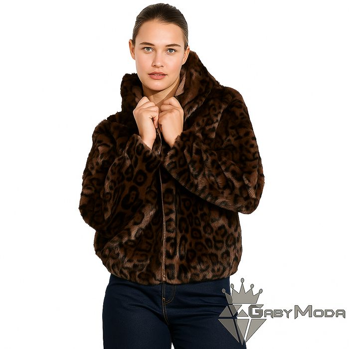 Дамско яке леопард