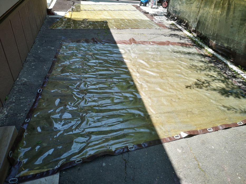 Folie transparenta pentru foisor terasa