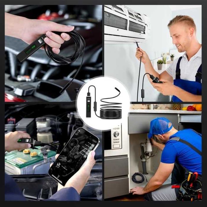 Безжичен ендоскоп камера за телефон с iOS и Android 720p 5м кабел