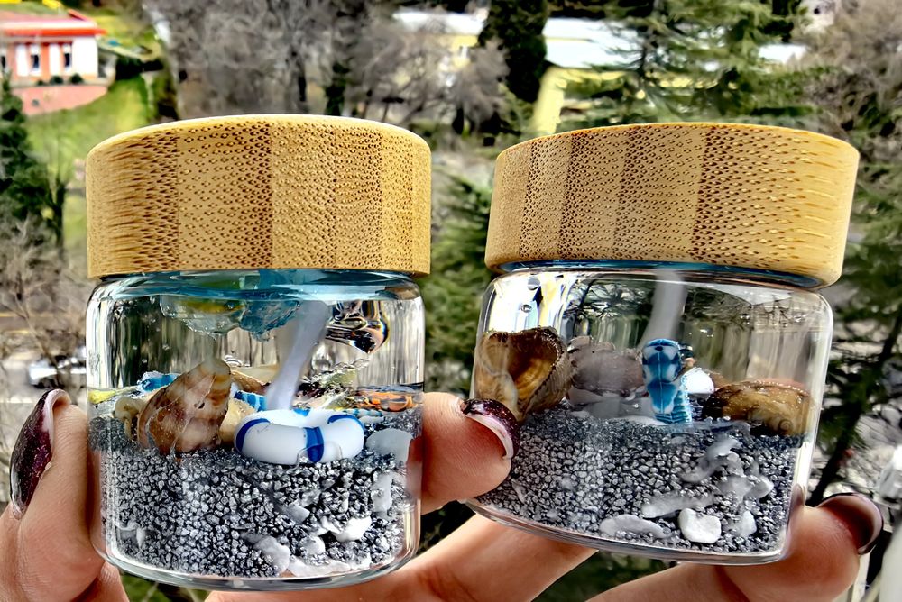 Морски Бурканчета с гел восък