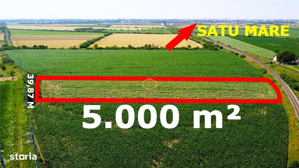 Teren extravilan - 5.000 m² in Botiz | 3 km de Satu Mare