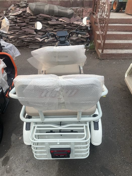 Электр трицикл 1000W | 3 орындық | 35–40 км
