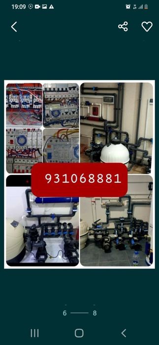 Стройтилни Бассейн Basseyn  бассеин Филтр Насос Устанапка электрика.иш