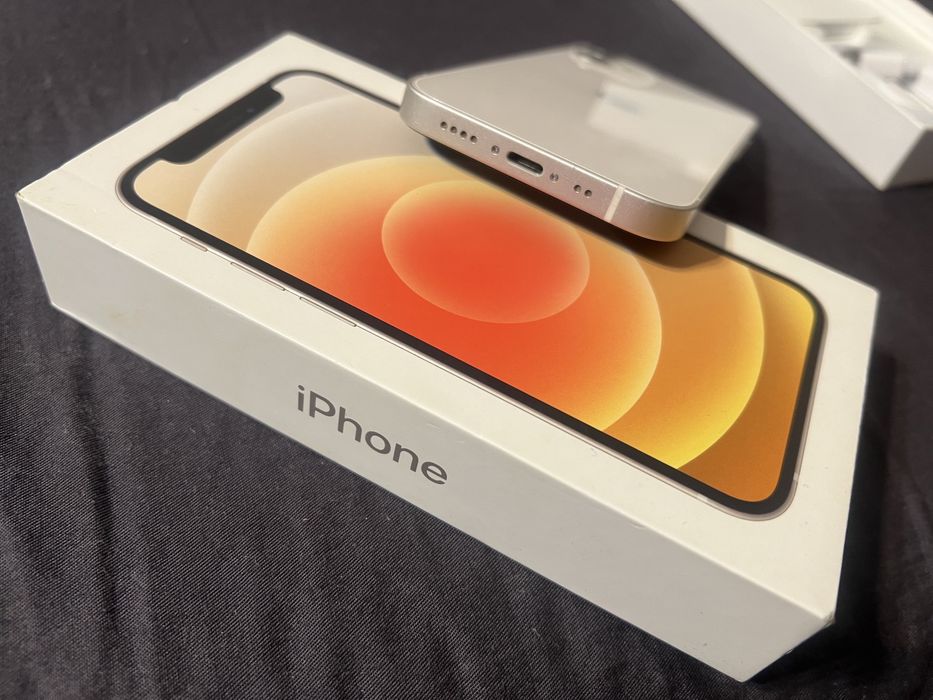 Iphone 12 mini 128 gb бял white 82% батерия
