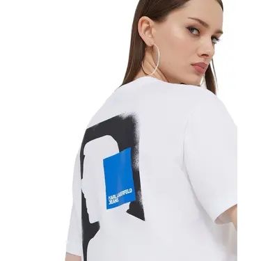 Бяла тениска Karl Lagerfeld - S