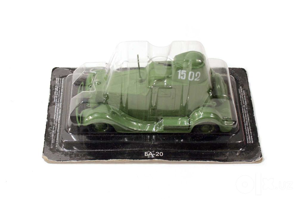 Игрушечные Военные авто БА-20, БА-64&ГАЗ-46, масштаб 1:43, ДеАгостини