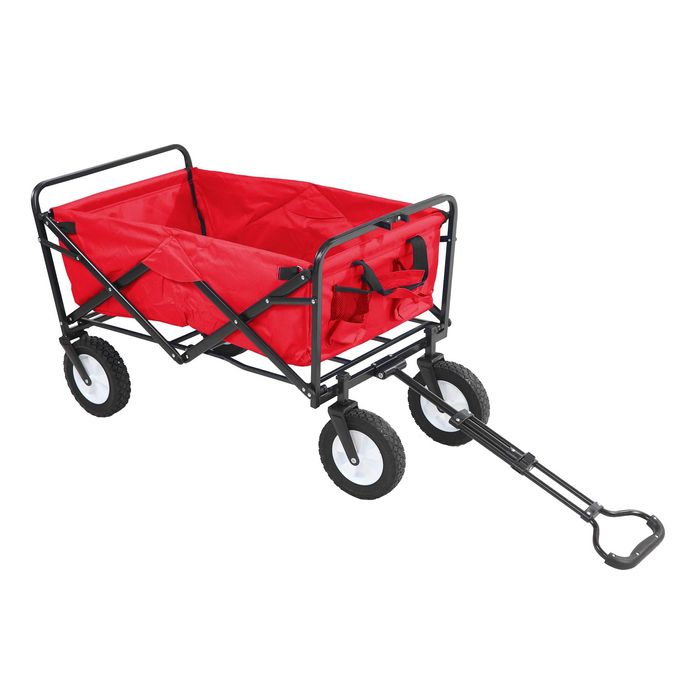 Carucior Carut pliabil gradina maner 4 roti capacitate 90kg NERGU