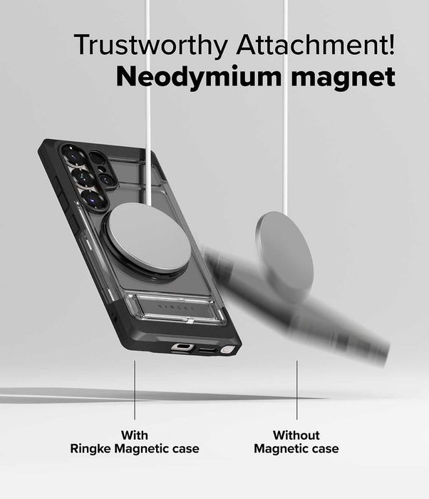 Калъф кейс Ringke UX Magnetic Magsafe case c стойка за Samsung Galaxy S25 Ultra + фолио
