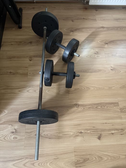 Set gantere 70 lbs