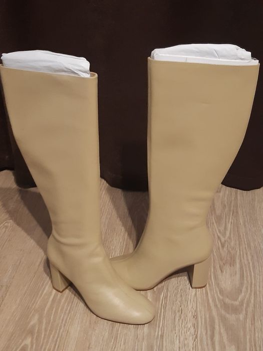 Cizme mango bej noi cu eticheta