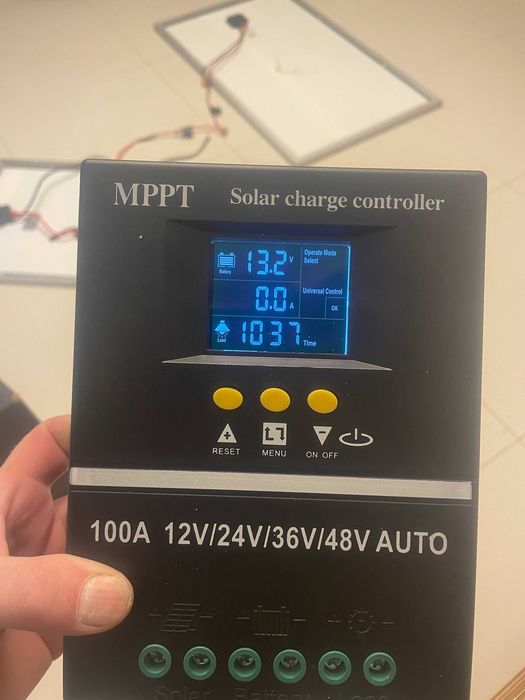 Sistem solar complet 12V – camping / rulota / backup – ca nou