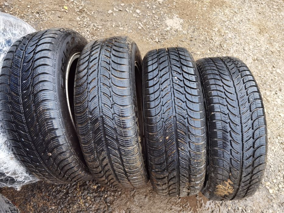 Set 4 jante aliaj 5x100 r15 anvelope 195 65 r15 debica frigo m+s 91T